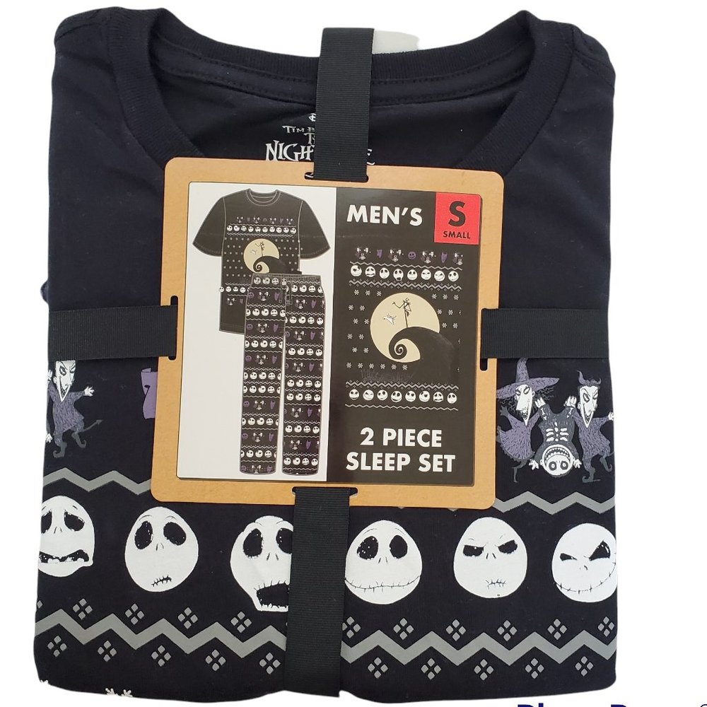 New Men's Nightmare Before Christmas 2 Piece Sleep Set Size Small